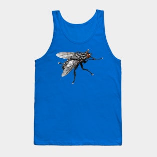 Pretty Giant black Fly with Bristles Tank Top